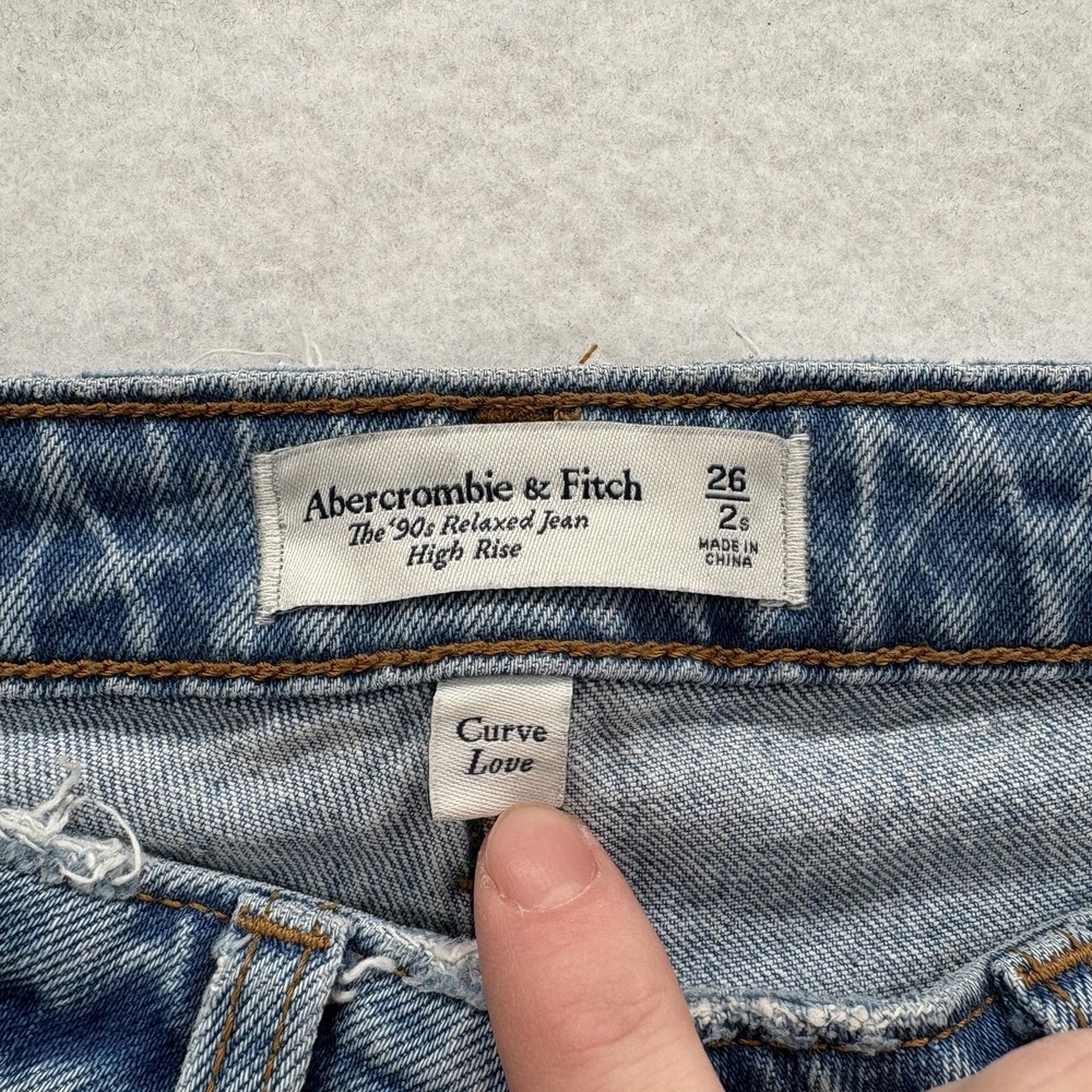 Abercrombie & Fitch Light Blue Straight Leg Jeans - Picture 5 of 14